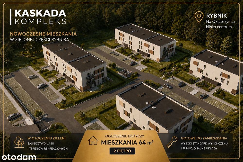 Mieszkanie 64m2 | Kaskada Kompleks – Etap IX