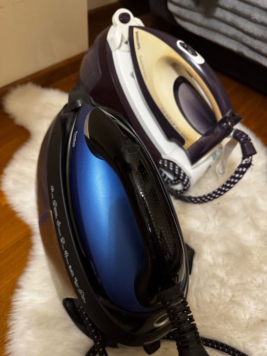 2 żelazka parowe na części. Philips i Beko