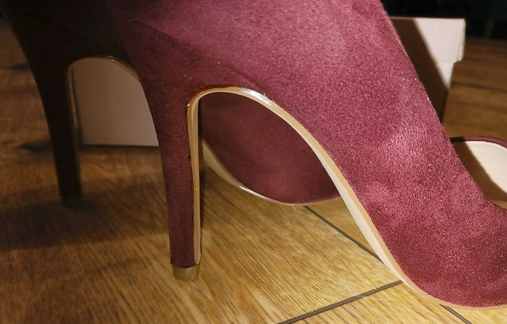 Szpilki bordowe roz. 38 NOWE