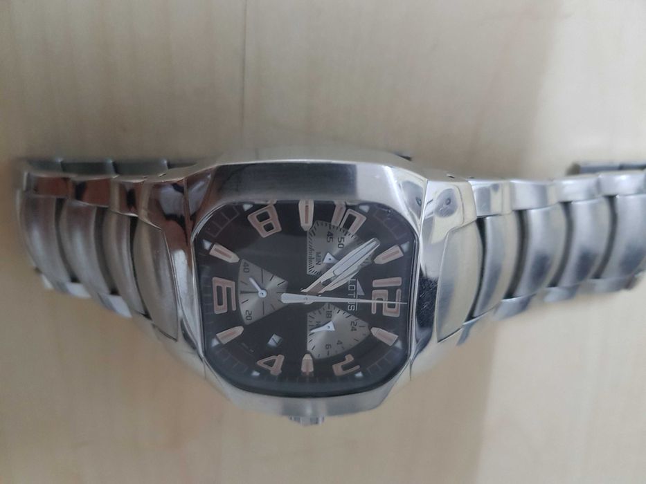 Zegarek meski LOTUS Chronograf 15501 bransoleta Japan nowa bateria