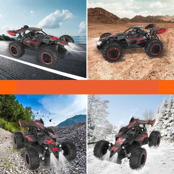 Samochód zdalnie sterowany terenowy rc dla dzieci 2,4ghz 2 akumulatory