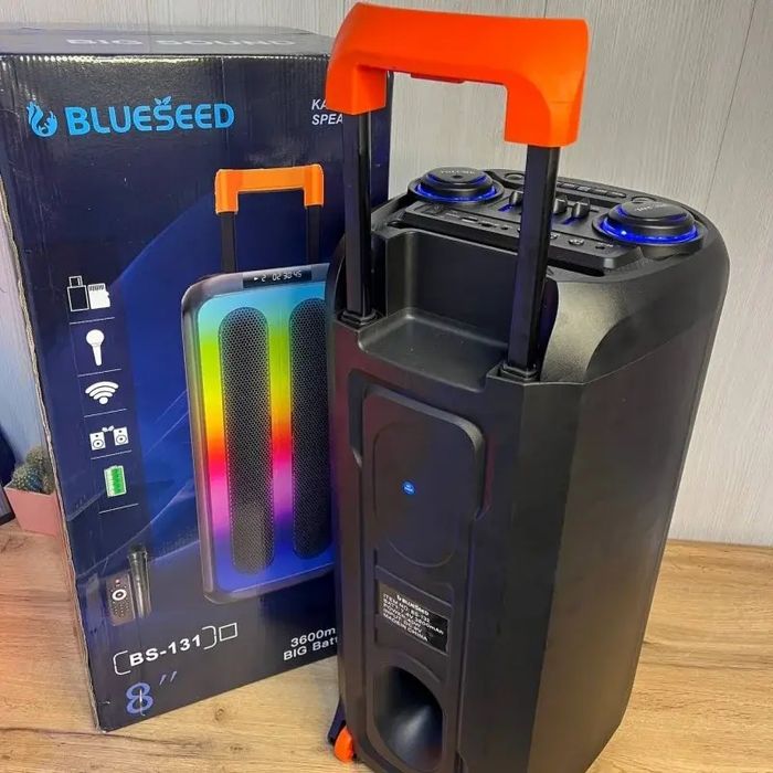 Bluetooth колонка Wireless Speaker TTD 40W с микрофоном и подсветкой