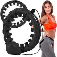 Hula hop z wypustkami K-MART 48,5 cm czarny