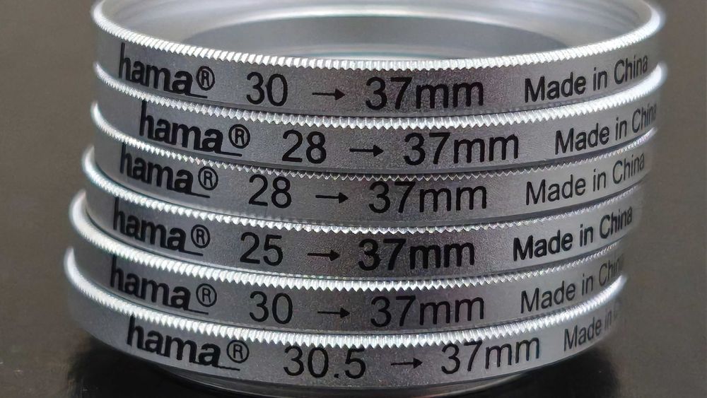 Conjunto de adptadores para lentes + Lentes