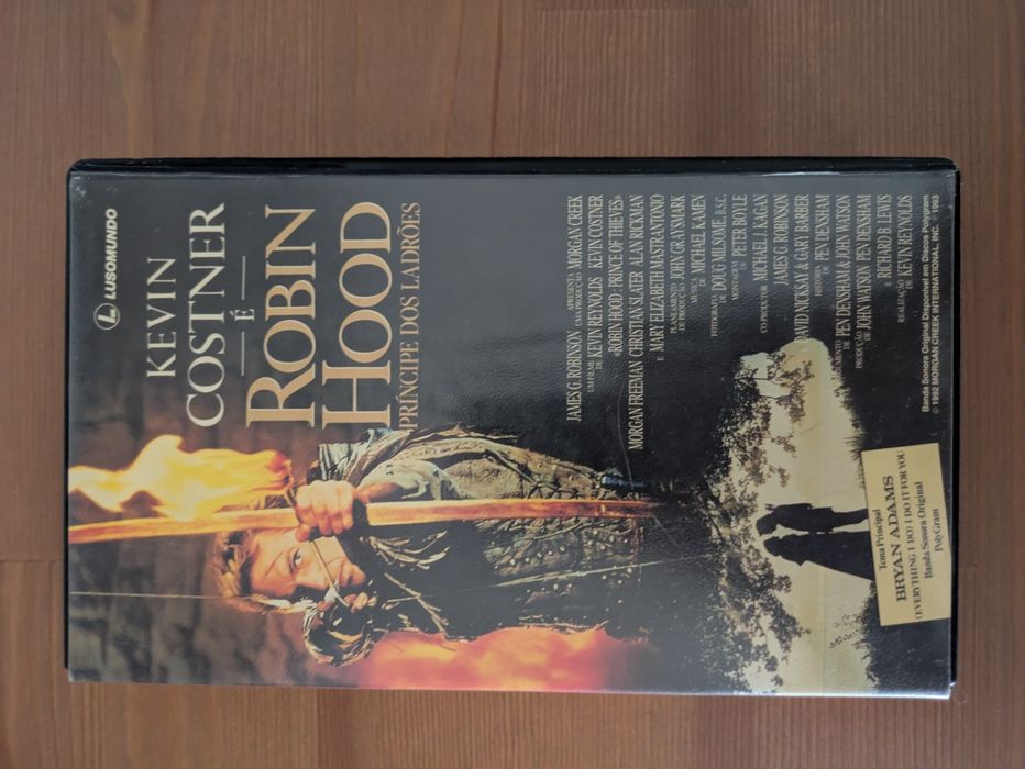 VHS " Robin dos Bosques - Príncipe dos Ladrões " 1991 (Opt. Estado)