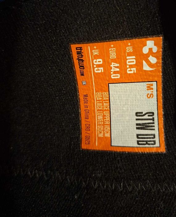 Sprzedam luksusowe buty na snowboard ThirtyTwo - STW DB 43, 44