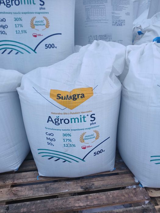 Agromit S, wapno siarka magnez, wapno z siarką i magnezem 500KG