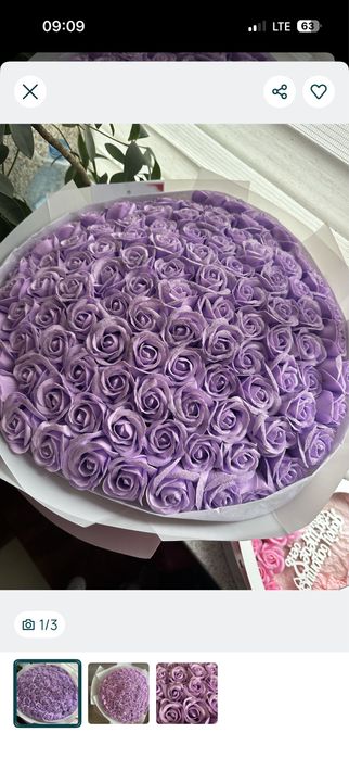 Мильні троянди 101 шт