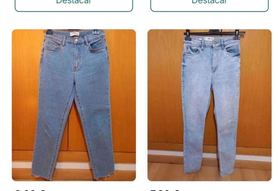 Calças de ganga mulher novas ou como novas - preço por peça