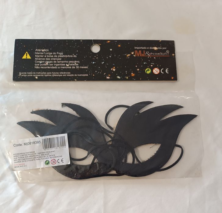 Mascara Dupla Face. Leopardo e preta