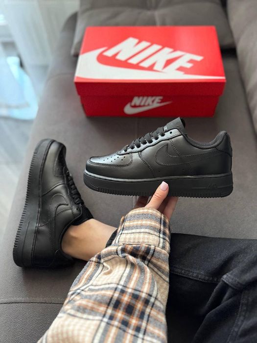 Кроссовки Nike Air Force 1 Low 07 Black Найк Аир Форс 1 М-425