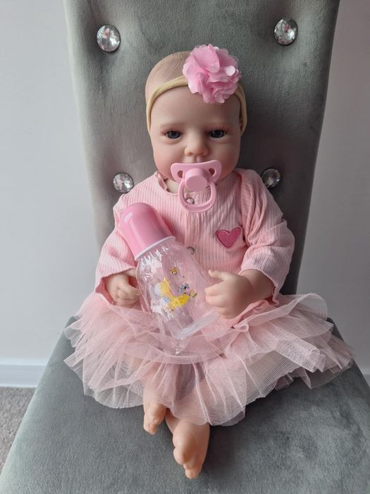 Lalka reborn robiona na podobieństwo dziecka, bobasa nowa, 46 cm w zes