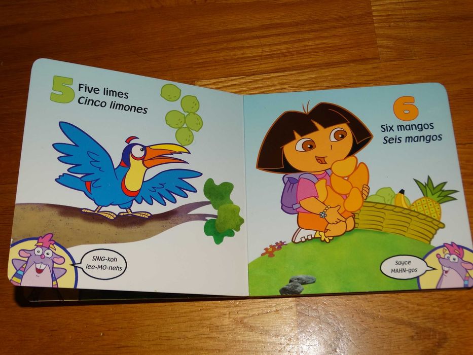 Nauka cyfr po angielsku i hiszpańsku Count with Dora! Dora i Butek