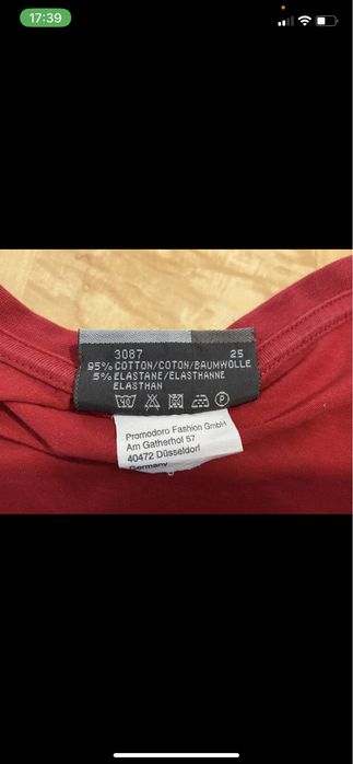 Promo doro M czerwona bluzka t-shirt dłonie i stopy bardzo ciągliwa