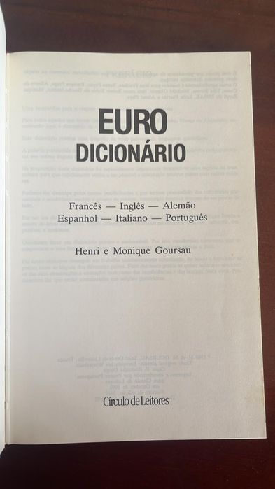 Dicionário Europeu 6 linguas