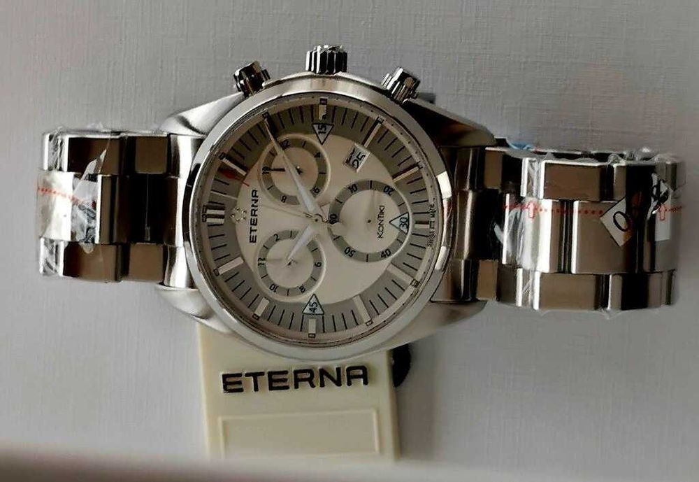 Eterna KonTiki Quartz Chronograph Panda | nieużywany | Full Set
