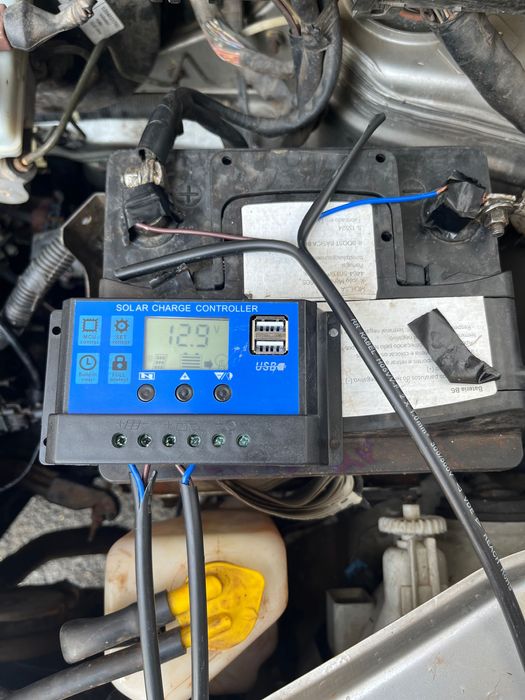 Kit Painel Solar + Controlador + Cabos e Conectores|Poucos dias de Uso