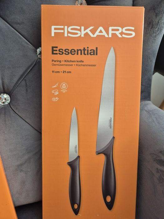 Zestaw 5szt noży kuchennych fiskars essential Nowe