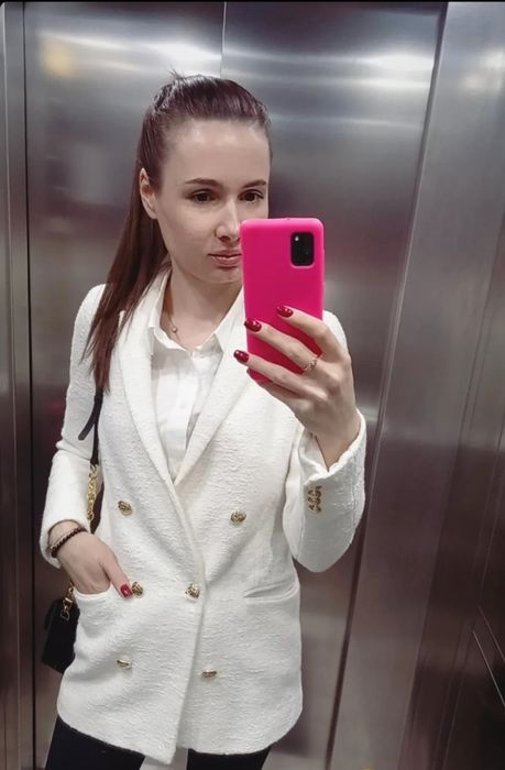 Пиджак  молочный