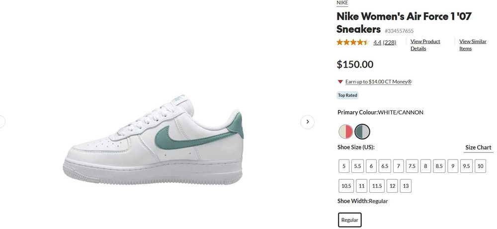 Кросівки Nike Women's Air Force 1 '07