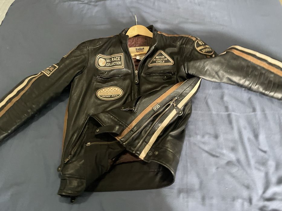 Blusao Casaco pele Motard XL
