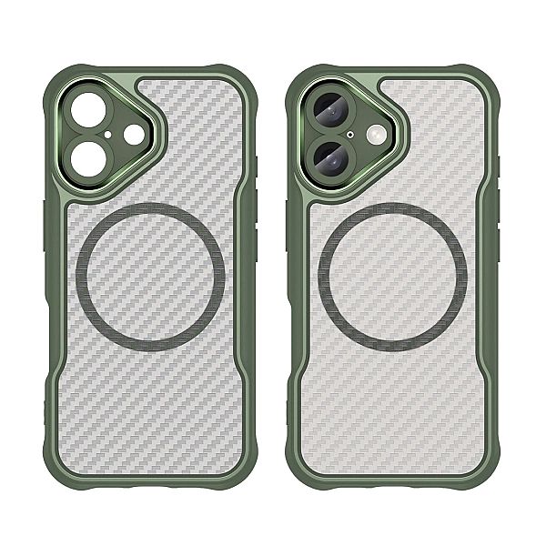 Etui silikonowe Leading Series MagSafe do iPhone 16 - zielone