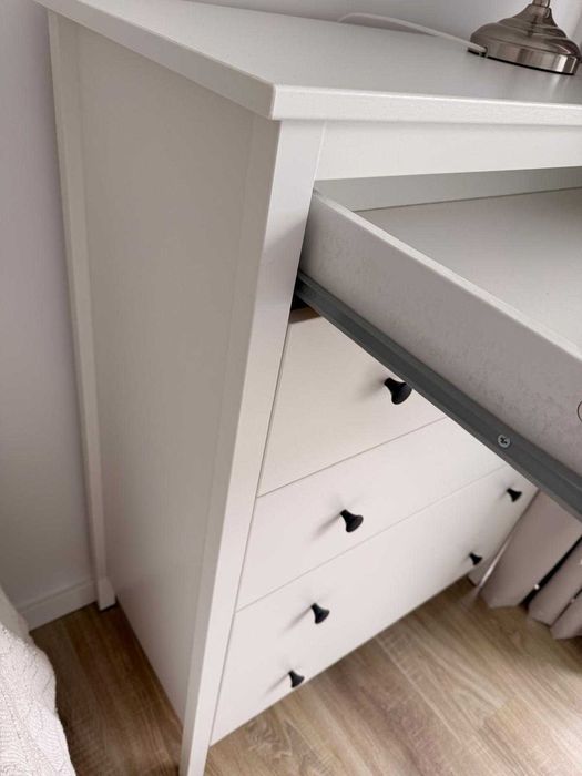 HEMNES Cómoda c/6 gavetas, velatura branca, 108x131 cm - Na garantia