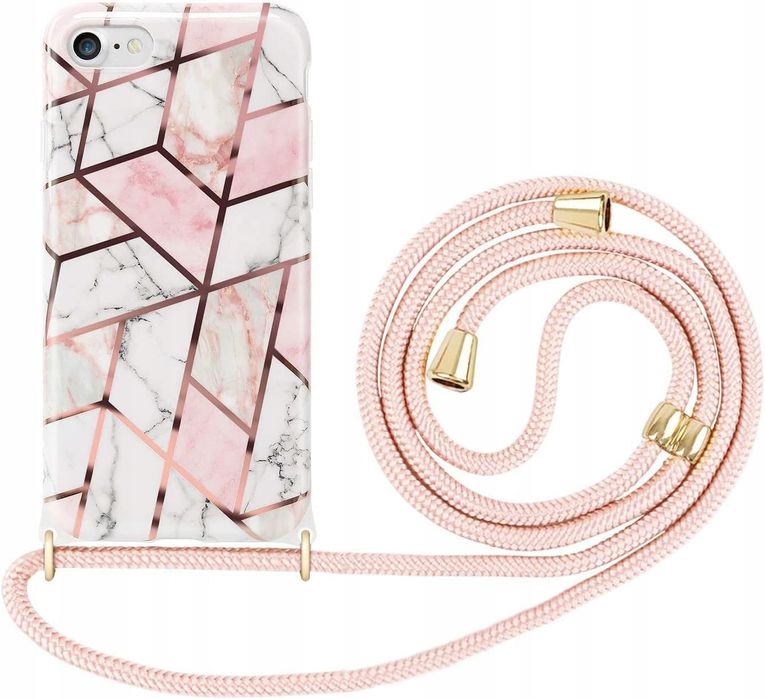 etui do iphone se 2020 iphone 7 iphone 8 tpu błyszczące etui na szyję