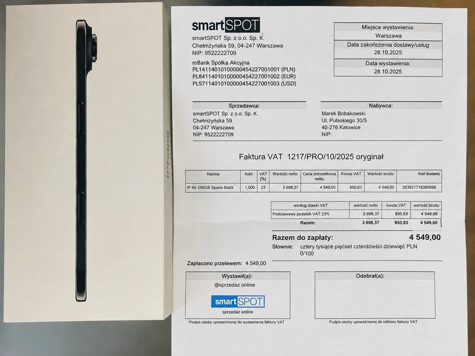 iPhone Air 256  3050