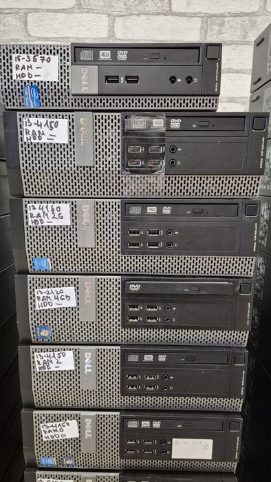 Системні блоки Dell Optiplex 9020, s1150, i3 4130/4150, ddr3 4gb, desktop SFF