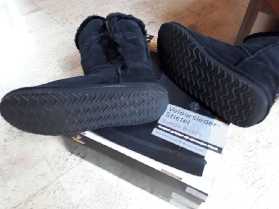 Buty zimowe typu saszki Tchibo czarne roz 39