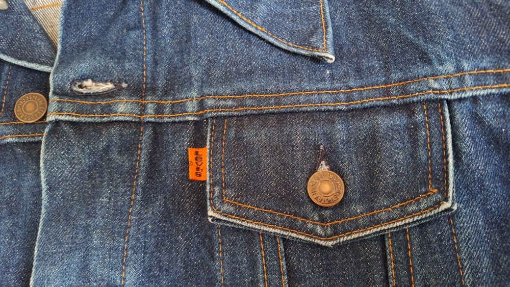 Levi's Orangе tab (77 год). Винтажная джинсовая куртка.