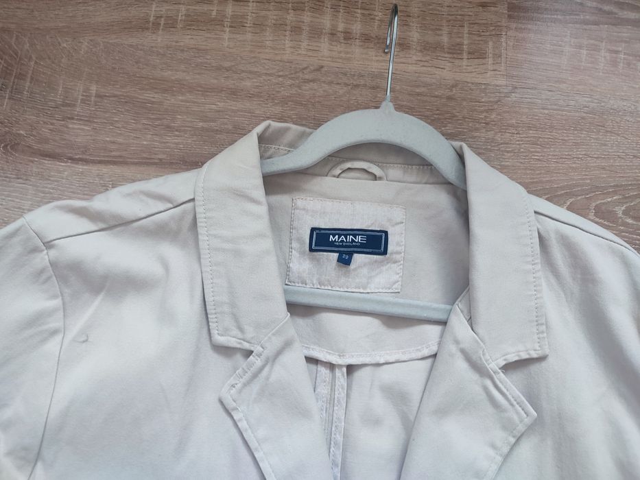 Marynarka z bawełny i elastanu plus size