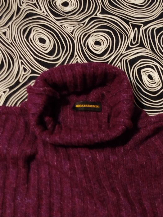 Ciemno fioletowy melanż nowy golf Moda Katalinski L 40