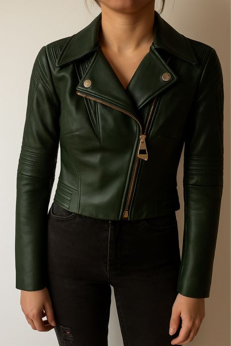 Kurtka skórzana Versace