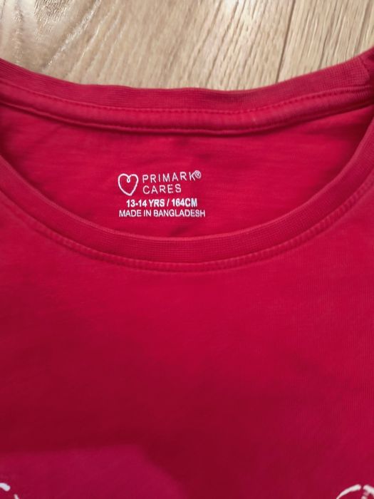 Dziewczęcy t-shirt makro Primark rozmiar 164 cm