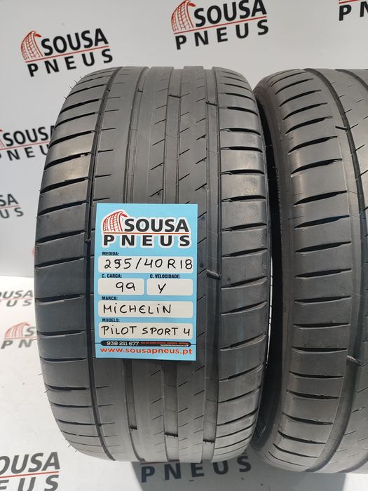 2 pneus semi novos 255-40R18 Michelin - Oferta dos Portes