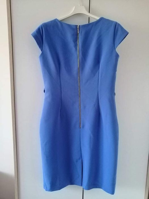 Błękitna elegancka sukienka L