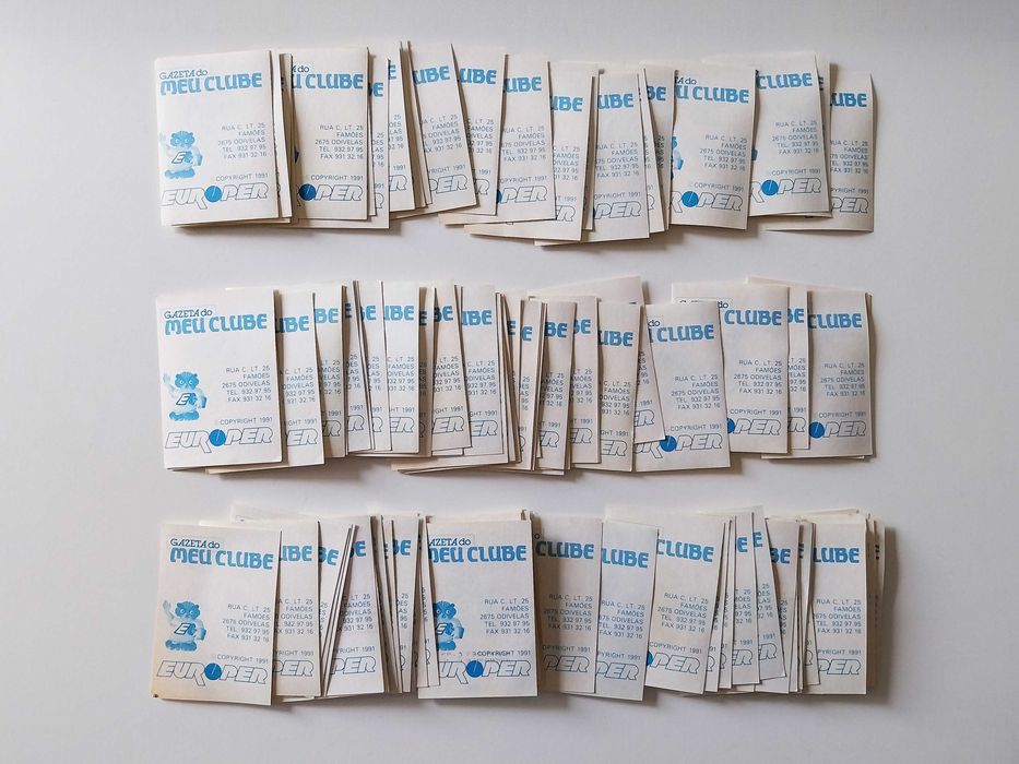 95 cromos GAZETA DO MEU CLUBE (1991) | Europer lote ou venda avulso