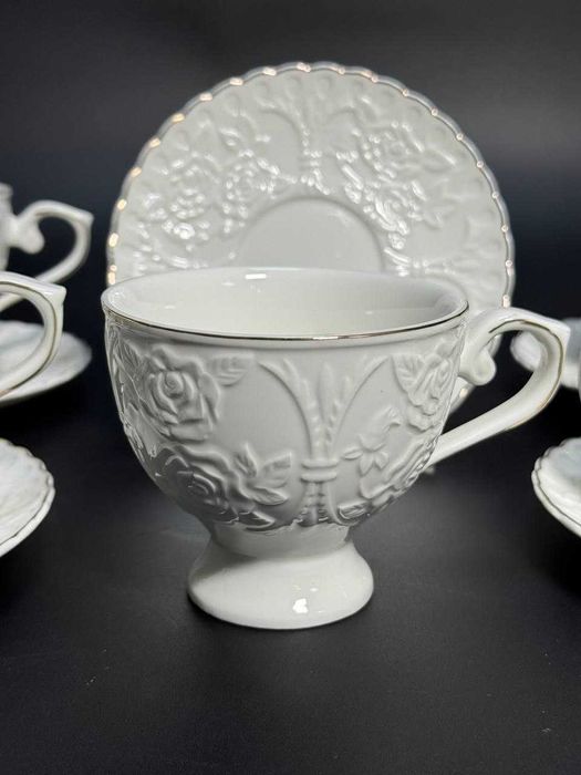 Чайний сервіз 12 предметів на 6 персон | фарфор | набір чашок