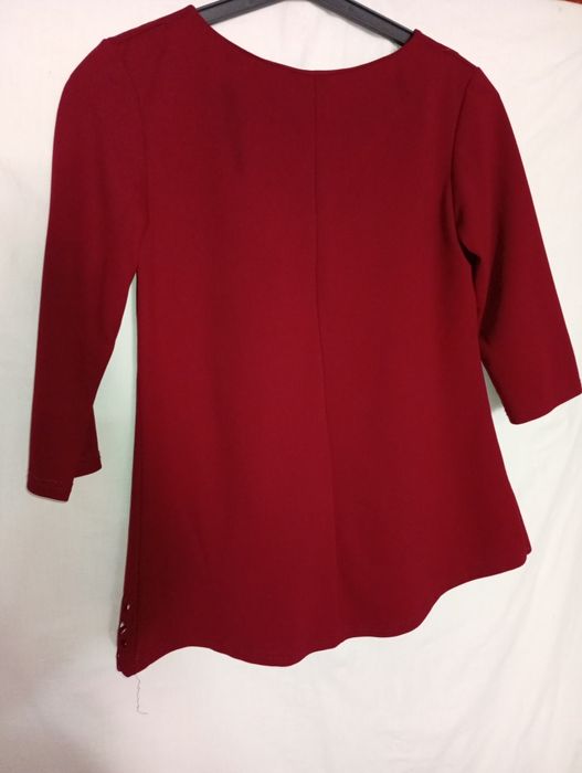 Костюм бордовий, спідниця олівець