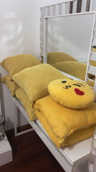 Conjunto de 7 Fronhas de Almofada Amarelas