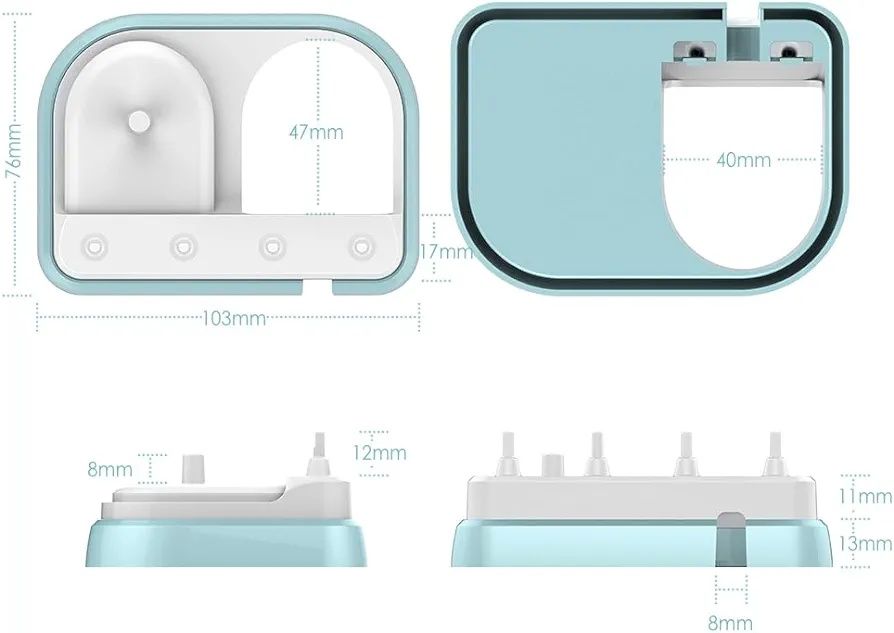 Uchwyt stojak organizer na szczoteczki elektryczne K857
