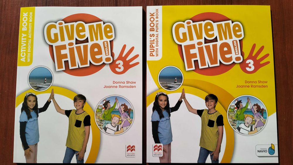 Nowe: GIVE ME FIVE! 3 podręczniki angielski: Pupil's + Activity + kody