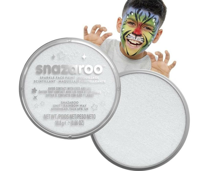 Farba do twarzy biała 18ml Snazaroo