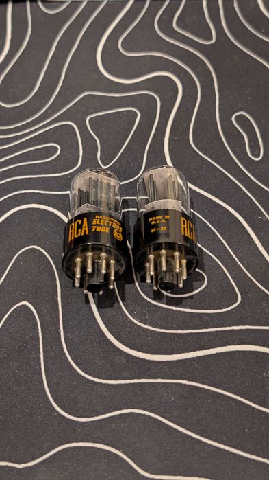 2x NOS lampy RCA 6SN7GTB, dobrana para.