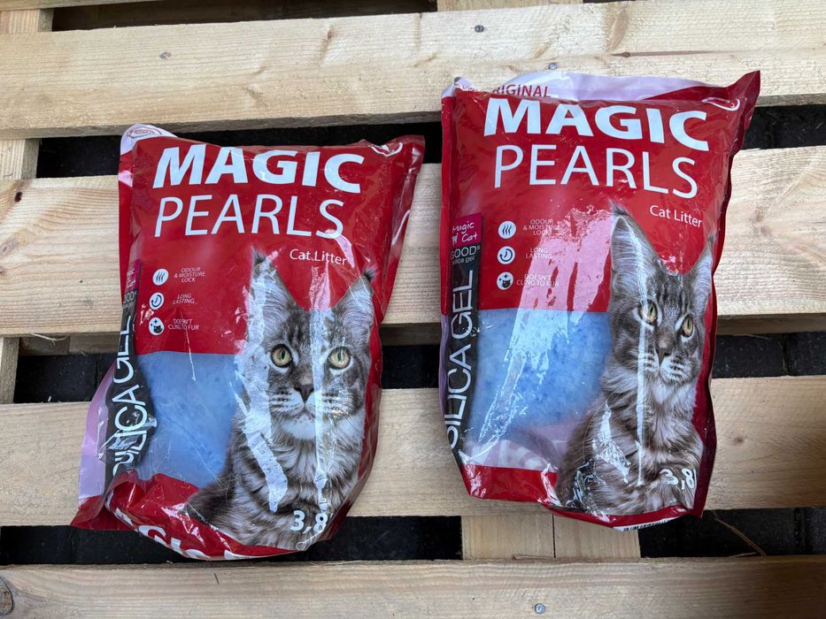 2x Żwirek silikonowy Magic Pearls Original 3,8 l NOWE