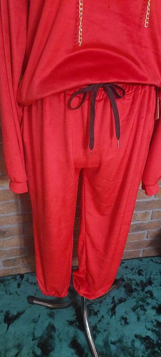 Dres welurowy welur oversize lola voga paparazzi style Święta