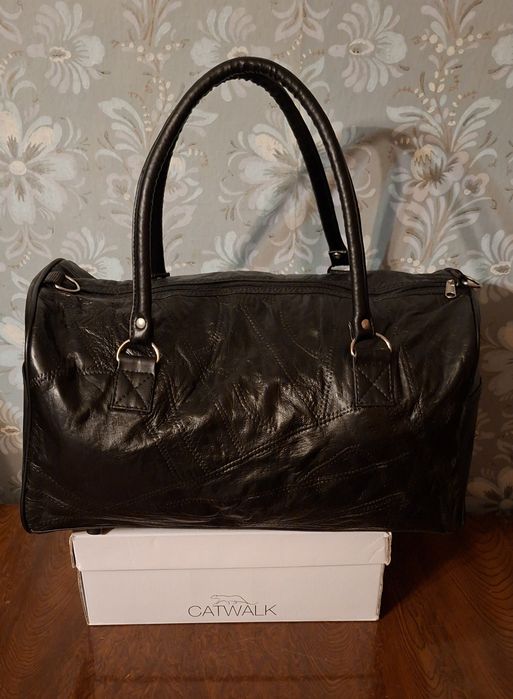 Кожаная! Дорожная Сумка! Саквояж! Германия!