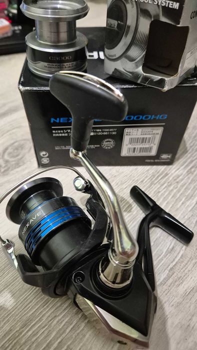 Kołowrotek Shimano Nexave 3000 HG dodatkowa szpula alu